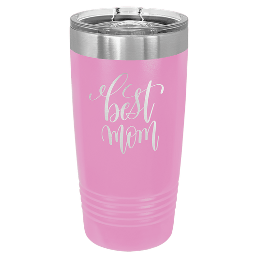 20oz Powder-Coated Tumbler with Lid – Custom Colors | Magnolia Laser