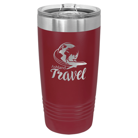 20oz Powder-Coated Tumbler with Lid – Custom Colors | Magnolia Laser