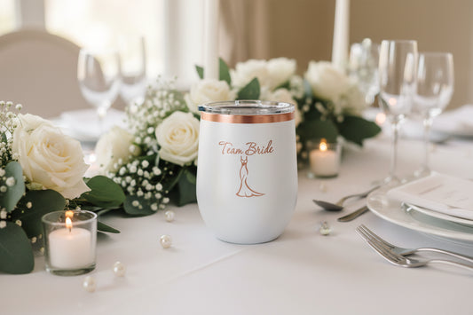 12oz ION-Plated Wine Tumbler with Lid – Custom Engraved | Magnolia Laser