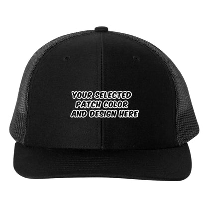 Custom Hat with Leatherette Patch | Engraved Faux Leather Patch Hat