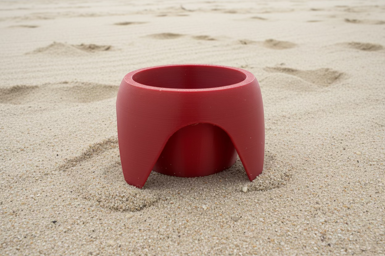 3D Printed Sand Drink Holder