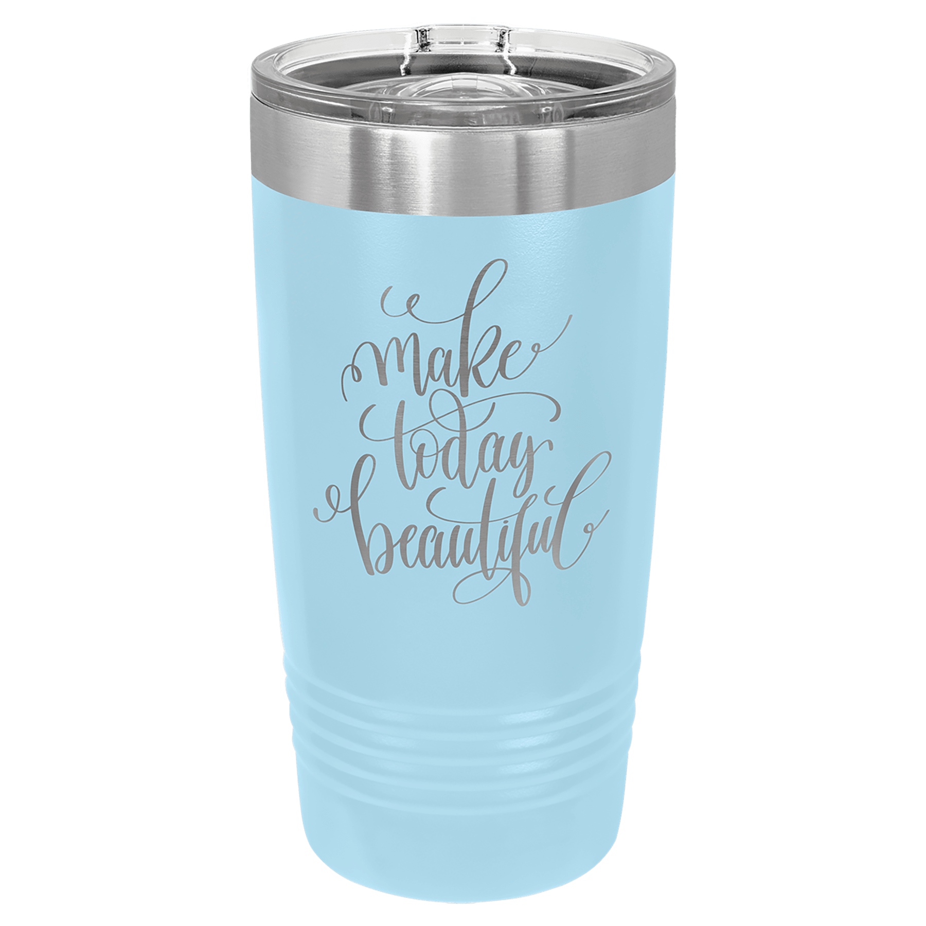 20oz Powder-Coated Tumbler with Lid – Custom Colors | Magnolia Laser