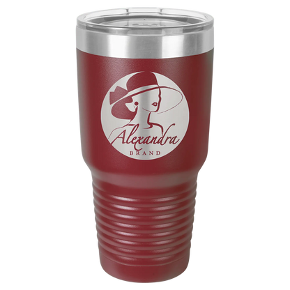 30oz ION-Plated Tumbler with Lid – Customizable | Magnolia Laser