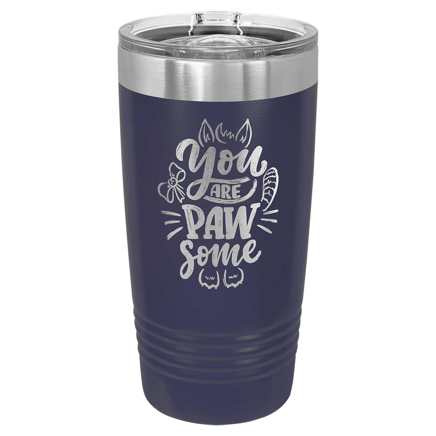 20oz Powder-Coated Tumbler with Lid – Custom Colors | Magnolia Laser