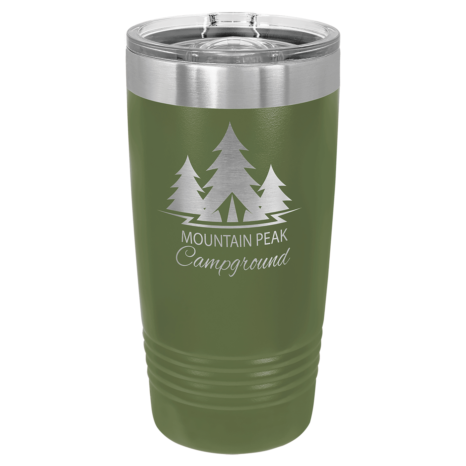 20oz Powder-Coated Tumbler with Lid – Custom Colors | Magnolia Laser