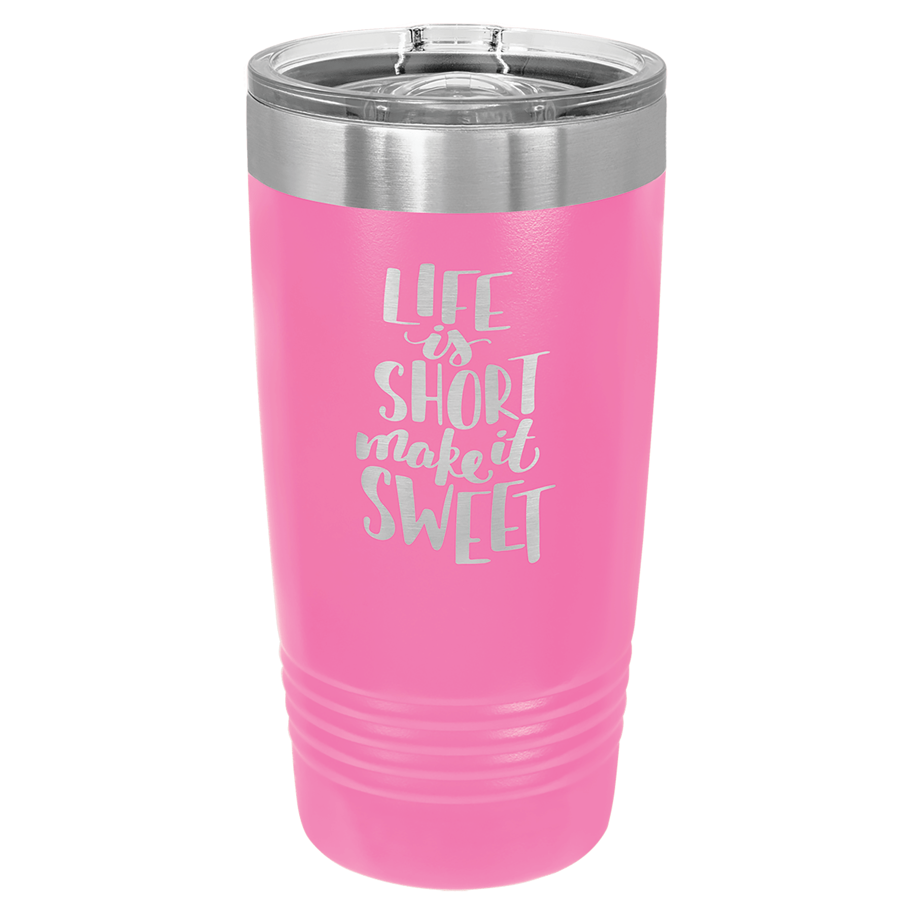 20oz Powder-Coated Tumbler with Lid – Custom Colors | Magnolia Laser