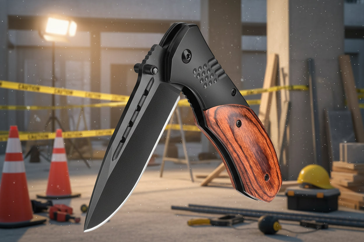 Engraved Wooden Handle Knives | Custom Pocket & Utility Knives