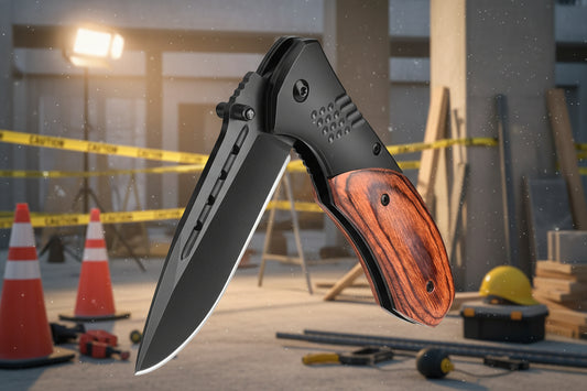 Engraved Wooden Handle Knives | Custom Pocket & Utility Knives