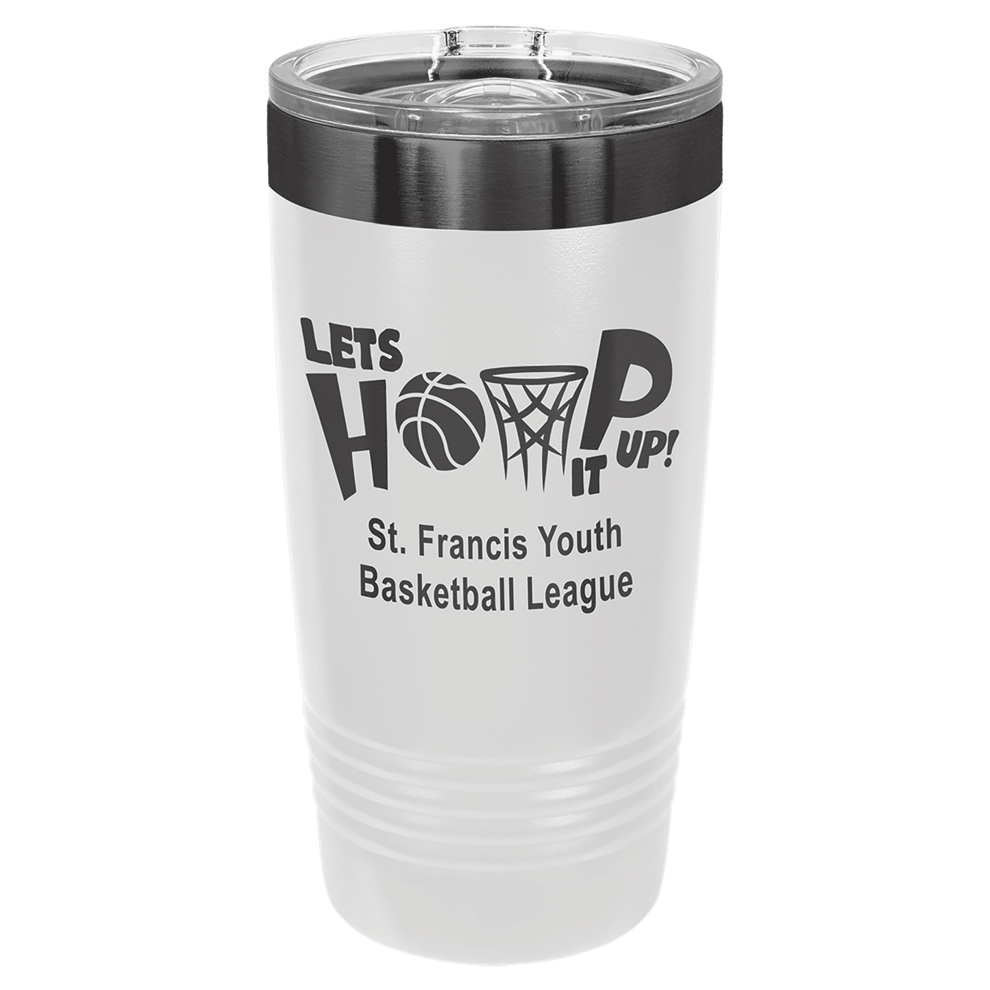 20oz ION-Plated Tumbler with Lid – Custom Laser Engraved | Magnolia Laser