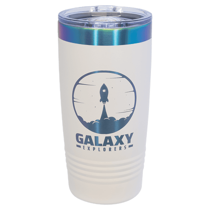 20oz ION-Plated Tumbler with Lid – Custom Laser Engraved | Magnolia Laser