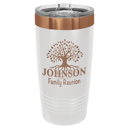 20oz ION-Plated Tumbler with Lid – Custom Laser Engraved | Magnolia Laser