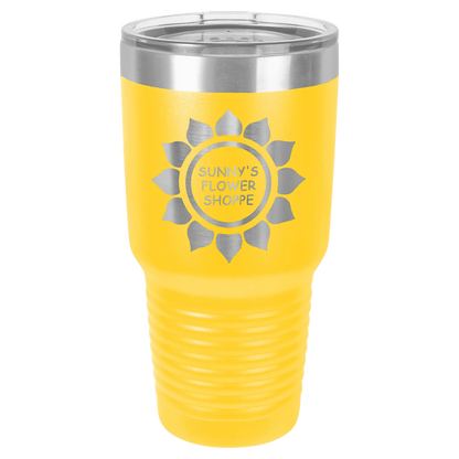 30oz ION-Plated Tumbler with Lid – Customizable | Magnolia Laser